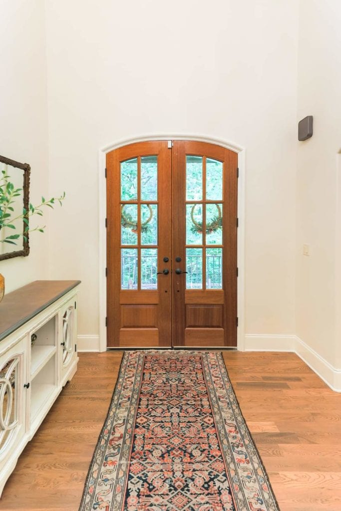interior wood door staining