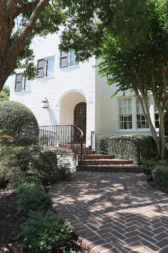 Romabio Masonry Flat painted brick exterior on this gorgeous Germantown TN home