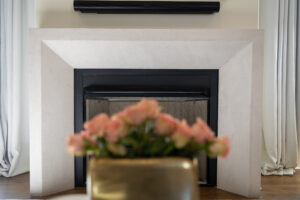 Venetian Plaster on Custom Fireplace