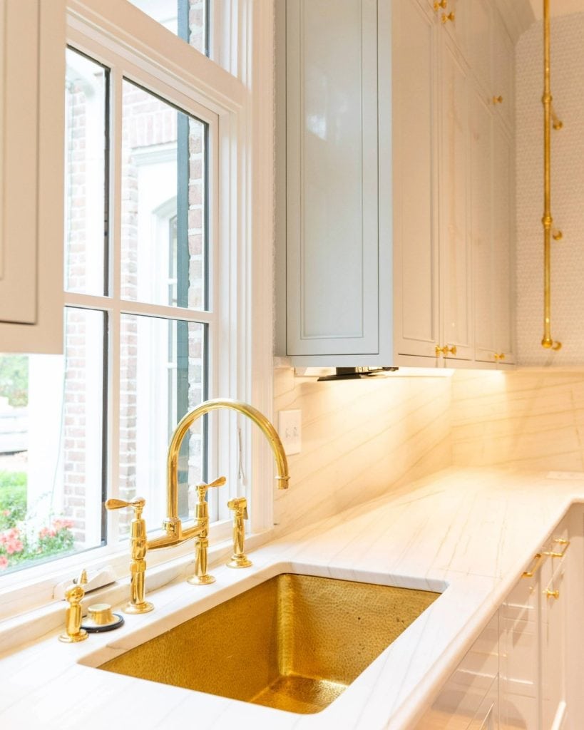 Farrow and ball skylight mirror gloss cabinet picture in the kitchen and how using gold tones work with high gloss paint cabinet painting services