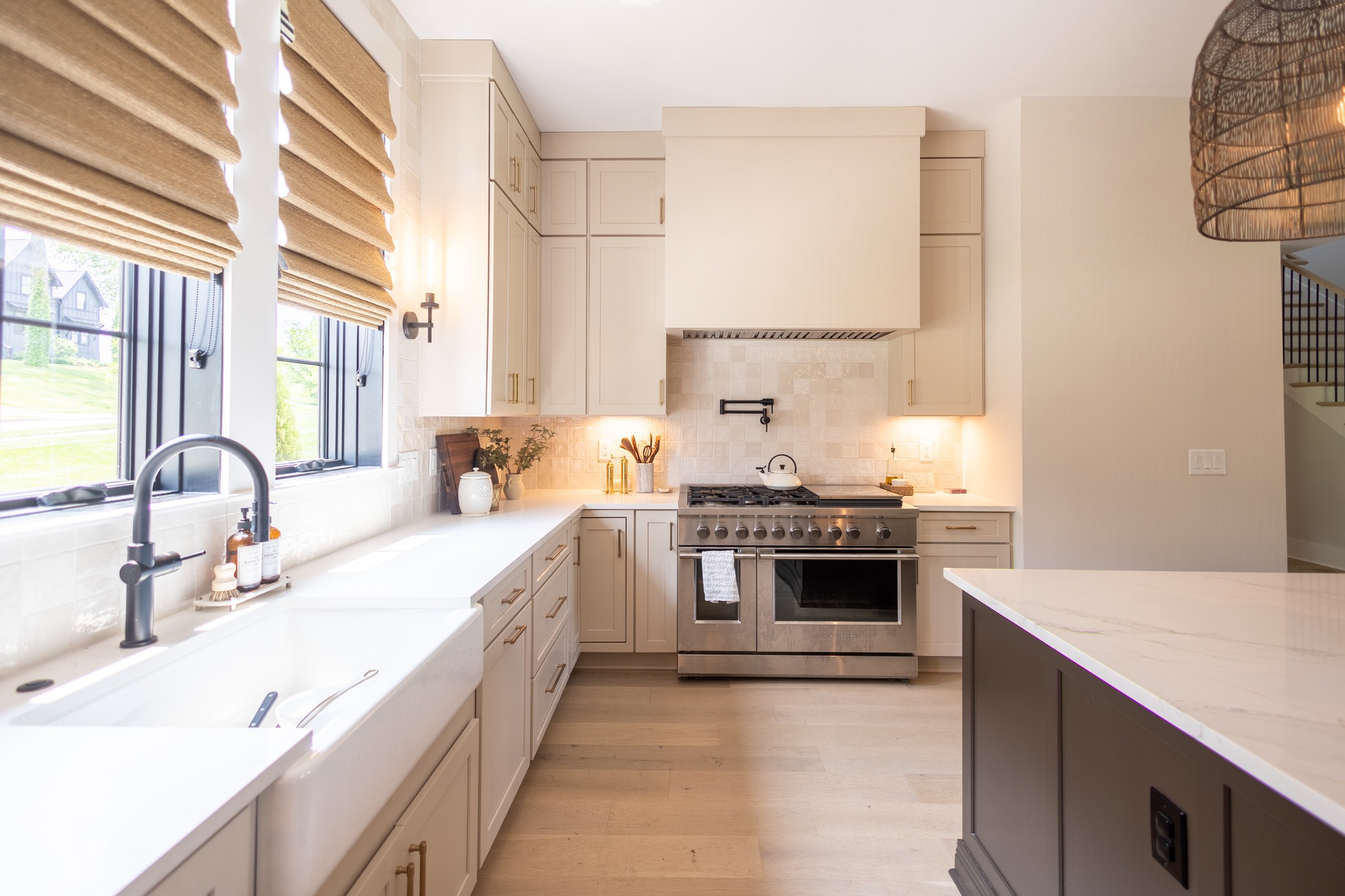 house painter finished a new cabinets refinished and island cabinets