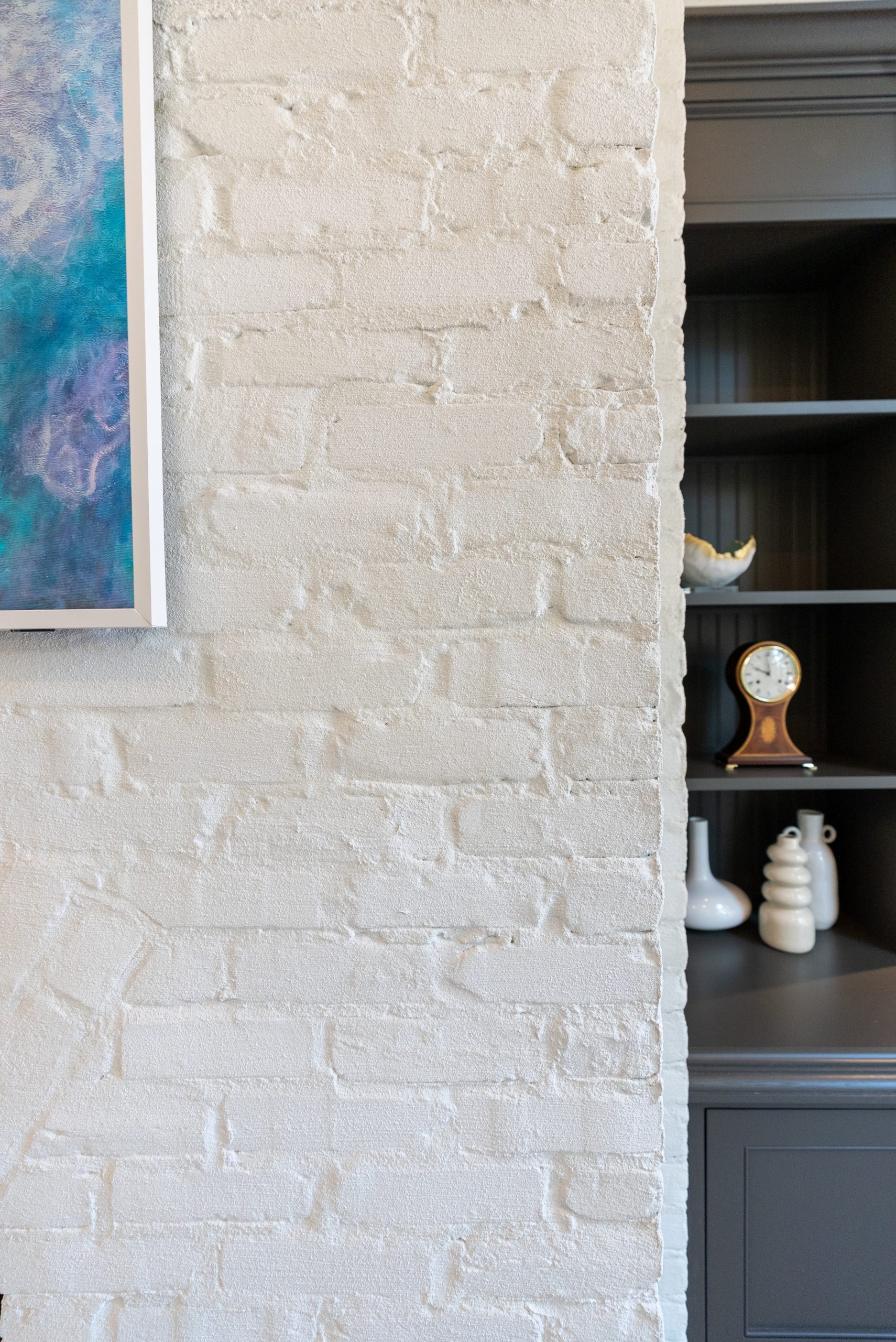 Venetian plaster in benjamin Moore White dove