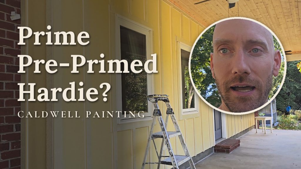 Do I need to prime Hardie siding before painting? Bart Caldwell on a primed Hardie porch
